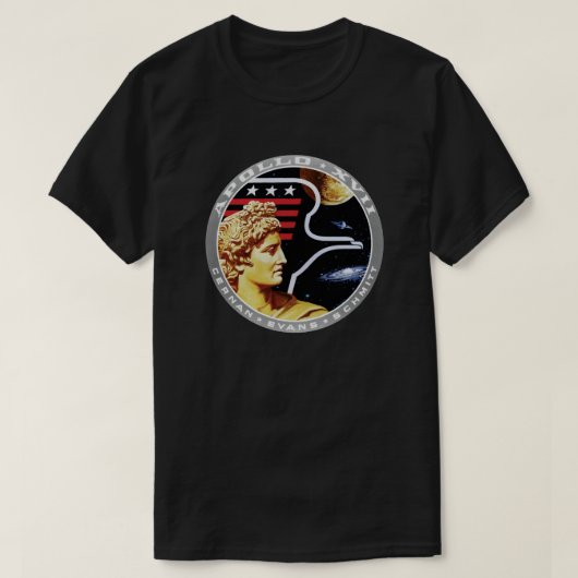 T-shirt Logo du patch de mission NASA Apollo 17 (Design devant)
