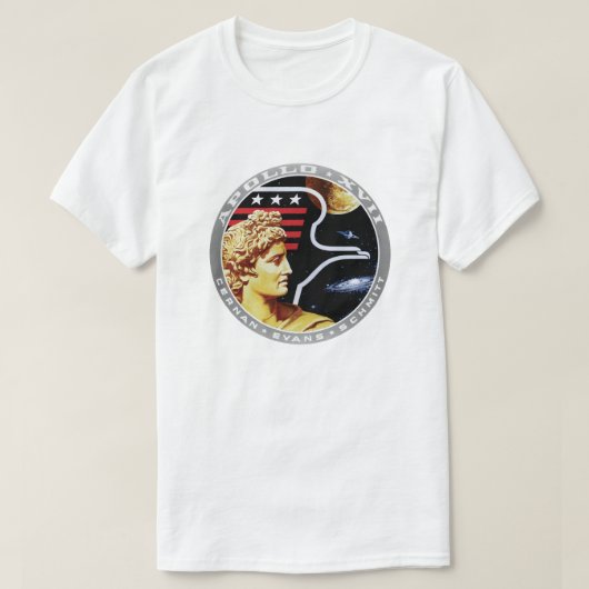 T-shirt Logo du patch de mission NASA Apollo 17 (Design devant)