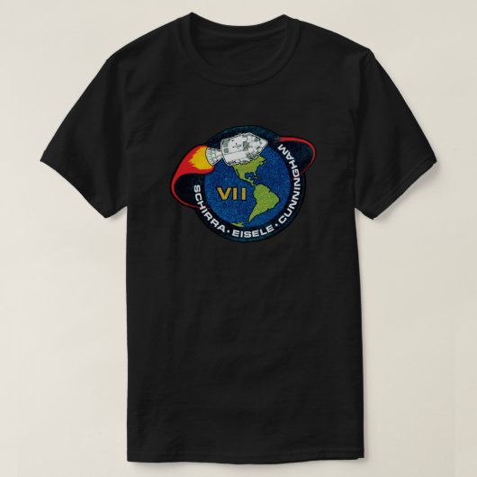 T-shirt Logo du patch de mission NASA Apollo 7 (Design devant)
