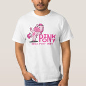 T-shirt Logo du Pub Pedal Pony Rose sur l'avant (Devant)