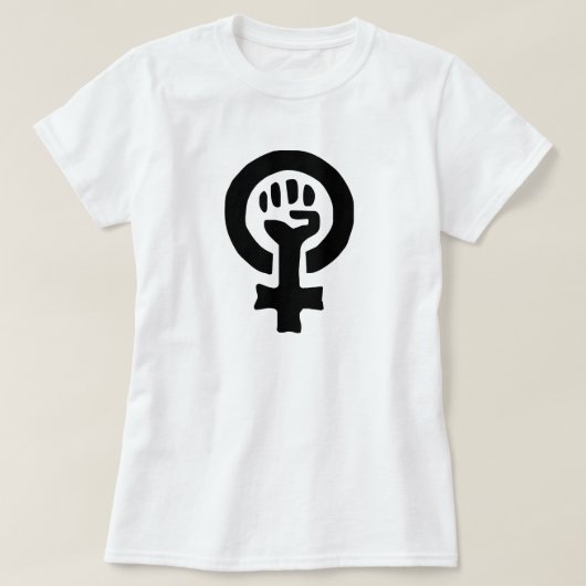 T-shirt Logo du symbole féministe (Design devant)