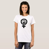 T-shirt Logo du symbole féministe (Devant entier)