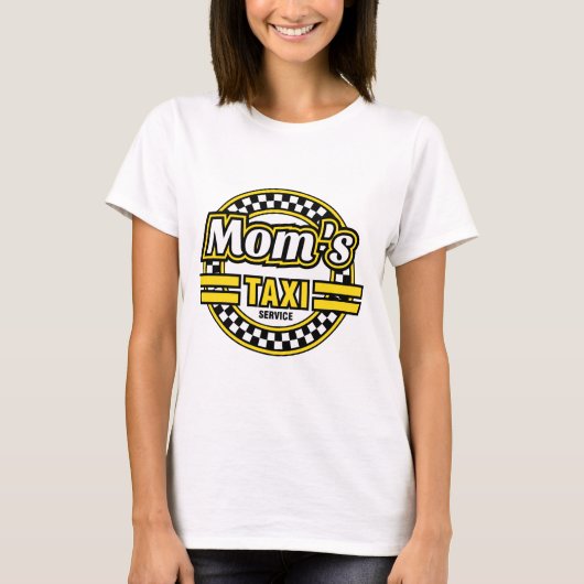 T-shirt Logo du taxi de la maman (Devant)