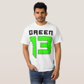 T-shirt Logo du vert 13 (blanc) (Devant entier)
