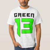 T-shirt Logo du vert 13 (blanc) (Devant)