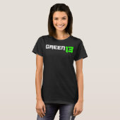T-shirt Logo du vert 13 (noir) (Devant entier)