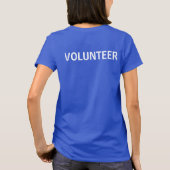 T-shirt Logo du volontaire PAL - Chemise bleue (Dos)