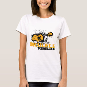 T-shirt logo d'ukulélé de sf