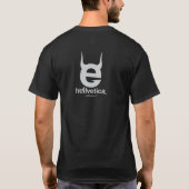 T-shirt logo « e » maléfique noir (Dos)