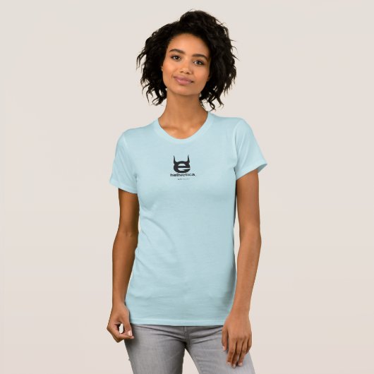 T-shirt logo « e » maléfique NOIR (Devant entier)