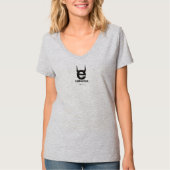 T-shirt logo « e » maléfique noir (Devant)