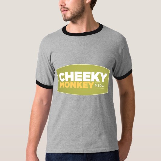 T-shirt Logo effronté de singe (Devant)