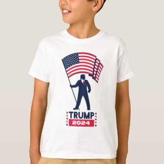 T-shirt Logo Élection 2024 Donald Trump Pour Président T-