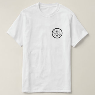 T-shirt logo en skateboarder