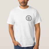 T-shirt logo en skateboarder (Voorkant)