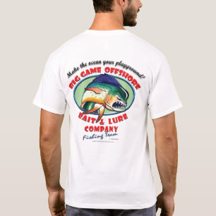 T-shirt Logo "équipe de grand jeu de pêche "