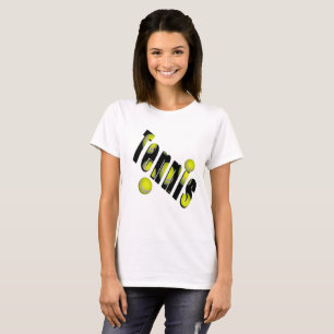 T-shirt Logo Et Ballons De Tennis,