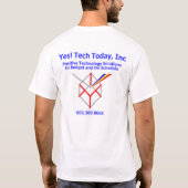 T-shirt Logo et devise de YesTechToday seulement (Dos)