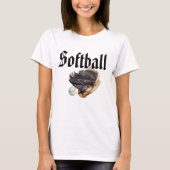 T-shirt Logo Et Gants De Softball, (Devant)