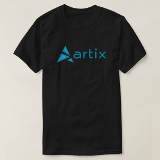 T-shirt Logo et marque d'Artix sur l'obscurité de coffre