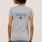 T-shirt Logo et site Web de base de marine (Dos)