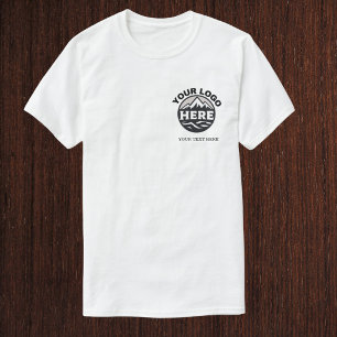 T-shirt Logo et texte simple personnalisé Entreprise comme