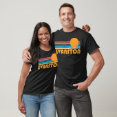 T-shirt Logo Evanston Retro Sunset (Unisexe)