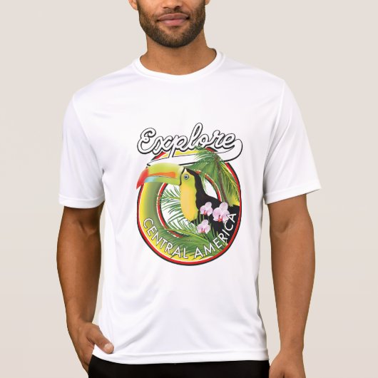 T-shirt Logo Explorez l'Amérique centrale. (Devant)