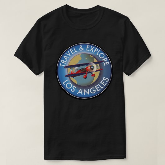 T-shirt Logo Explorez Los Angeles (Design devant)