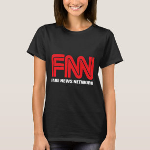 T-shirt Logo Fnn Fake News Network Funny Trump