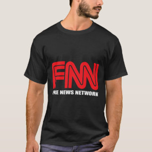 T-shirt Logo Fnn Fake News Network Funny Trump