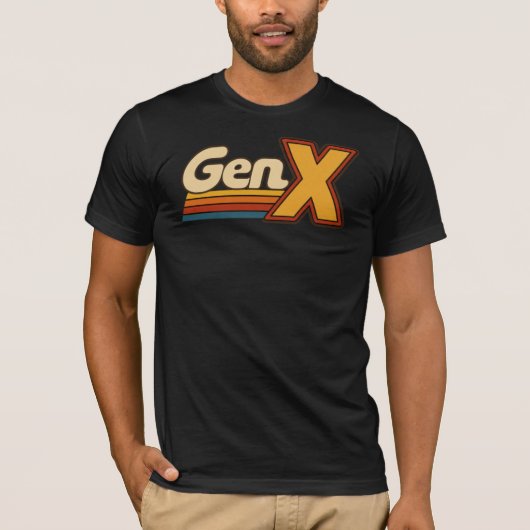 T-shirt Logo Gen X - Rétro (Devant)