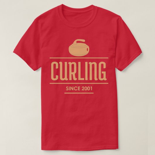 T-shirt Logo Gold du club de curling (Design devant)