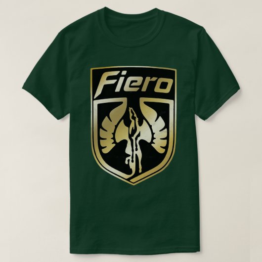 T-shirt Logo Gold Pontiac Fiero (Design devant)