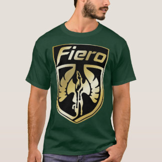 T-shirt Logo Gold Pontiac Fiero