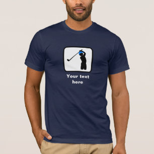 T-shirt Logo Golfer — Personnalisable (foncé)