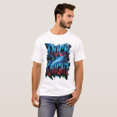 T-shirt Logo graffiti 3D Cyber Chevalier Canard (Devant entier)
