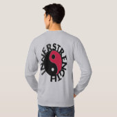 T-shirt Logo gris de la longue douille INNERSTRENGTH (Dos entier)