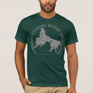 T-shirt Logo Gris de Vert d'Américain de Cabernet CHA de