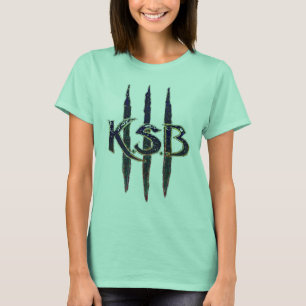 T-shirt Logo grunge bleu de KSB