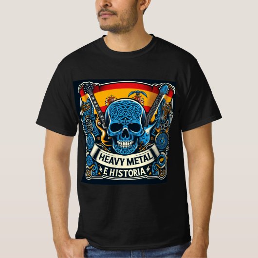 T-shirt Logo Heavy metal e historia - Youtube (Devant)