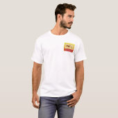T-shirt logo Henley d'automne d'EatAnimals.com (Devant entier)