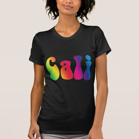 T-shirt Logo Hippie Cali Cravate-Dye California (Devant)
