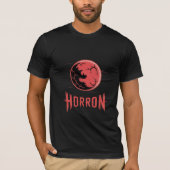 T-shirt Logo HORRON Blood Moon (Devant)
