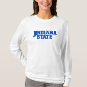 T-shirt Logo Indiana State (Devant)