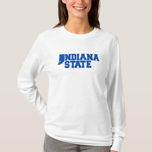 T-shirt Logo Indiana State (Devant)