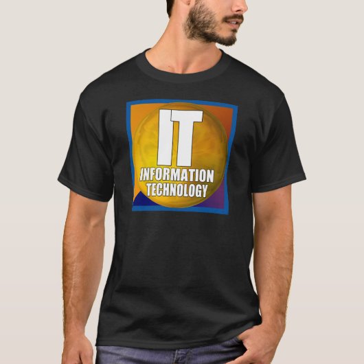 T-SHIRT LOGO INFORMATIQUE - TECHNOLOGIE DE L'INFORMATION (Devant)