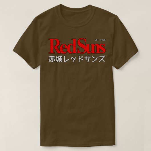 T-shirt Logo initial D Akagi RedSuns (Design devant)