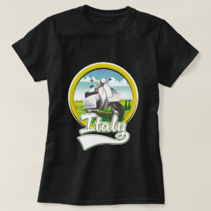 T-shirt Logo Italie Scooter Travel