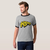 T-shirt Logo jaune collectif d'AllStars sur le gris (Devant entier)